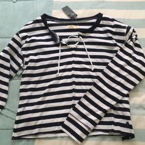 Hollister Striped Long Sleeve Tee